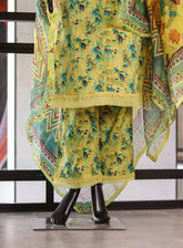 Bin Saeed Digital Printed Lawn Suits Stitched 3 Piece - BS25DPL FRK01